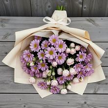 Букет цветов из:  Розы и Хризантемы в Захарово Раменского района