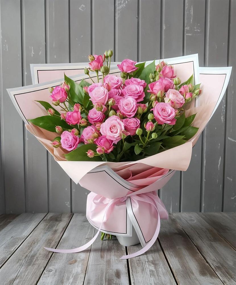 Букет Розовый кустик в Захарово Раменского района