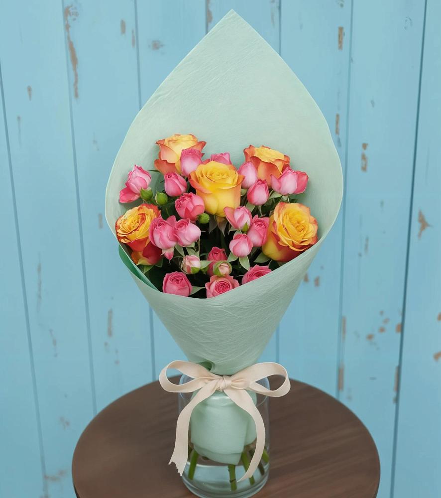 Букет цветов из: Розы в Захарово Раменского района