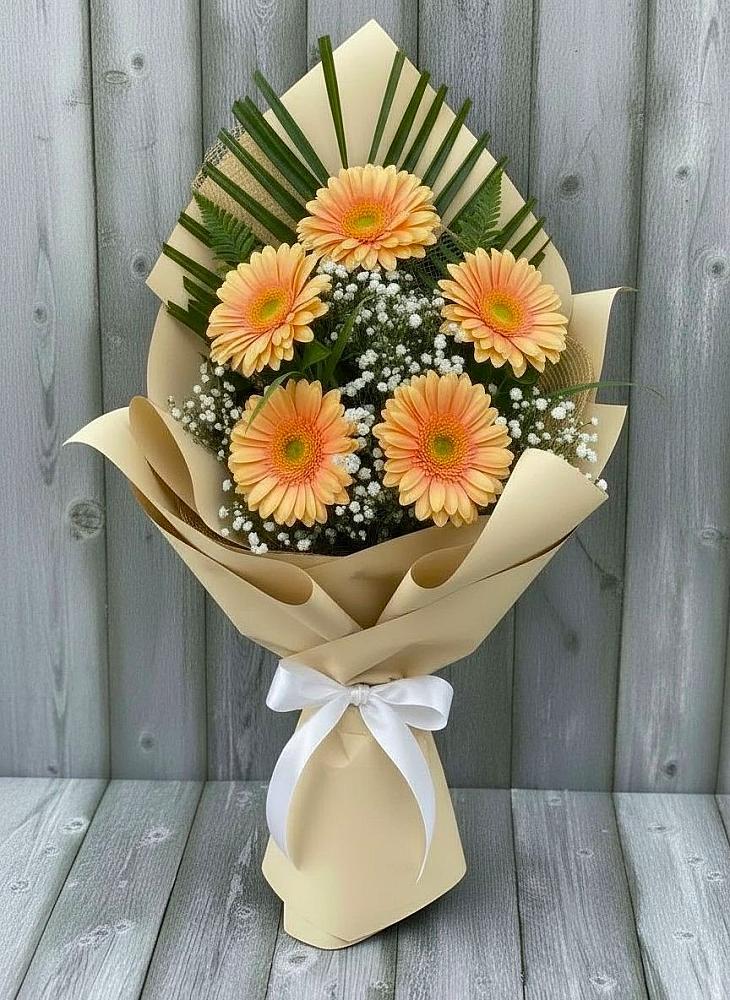 Букет цветов из: Герберы в Захарово Раменского района