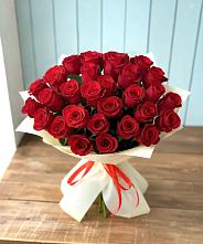 Букет 29 Красных роз в Захарово Раменского района