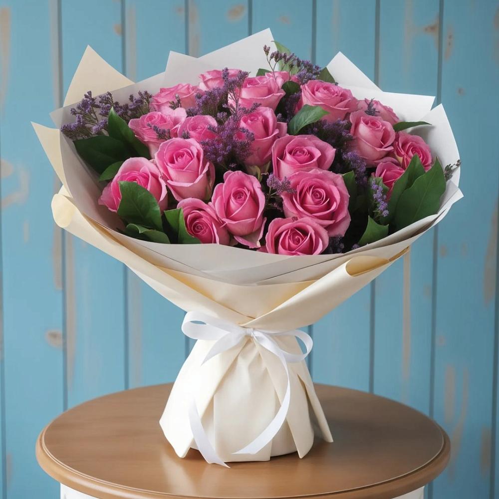 Букет цветов из: Розы в Захарово Раменского района