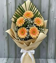Букет цветов из:  Герберы в Захарово Раменского района